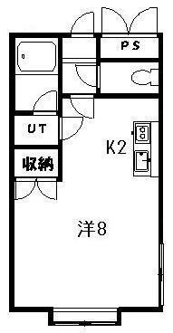 ラリューシュ新道東(1K/4階)の間取り写真