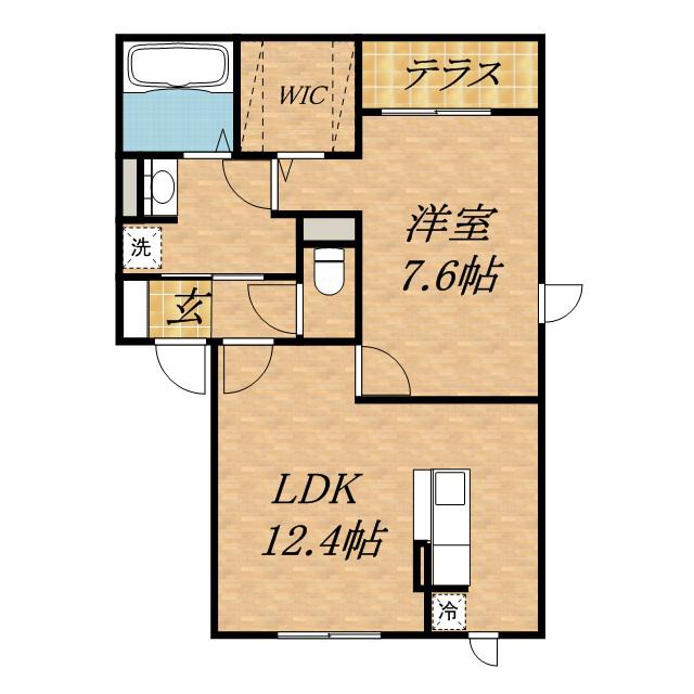 SAKURA MAISON(1LDK/3階)の間取り写真