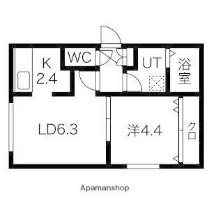 エルフ11(1LDK/2階)の間取り写真