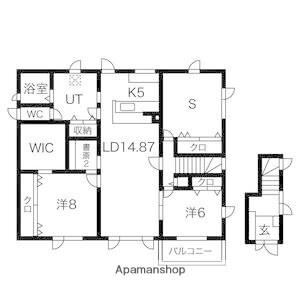 札幌市南北線 麻生駅 徒歩2分 2階建 築14年(3LDK)の間取り写真