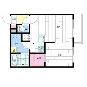 GIULIA197(1LDK/4階)の間取り写真