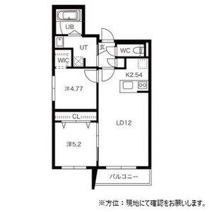 DAIYA SFIDA SAPPORO CITYダイヤ・スフィ(2LDK/2階)の間取り写真