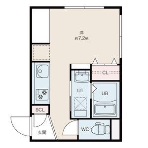 CONVIENT新琴似(1K/1階)の間取り写真