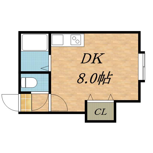 ライフステージ新道東A(ワンルーム/3階)の間取り写真