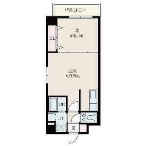 シャトーブラン25(1LDK/4階)の間取り写真