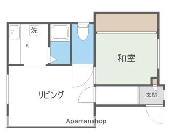 ボヌールメゾン (1LDK/2階)の間取り写真