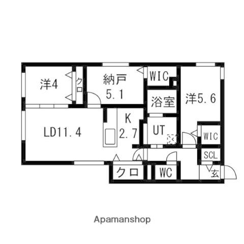 ARDER N11(3LDK/1階)の間取り写真