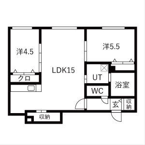ONE STAGE琴似 確保近隣駐(2LDK/3階)の間取り写真