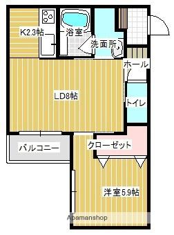 DOONA札幌(1LDK/1階)の間取り写真
