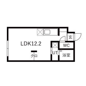 F/LITEN37(1K/2階)の間取り写真