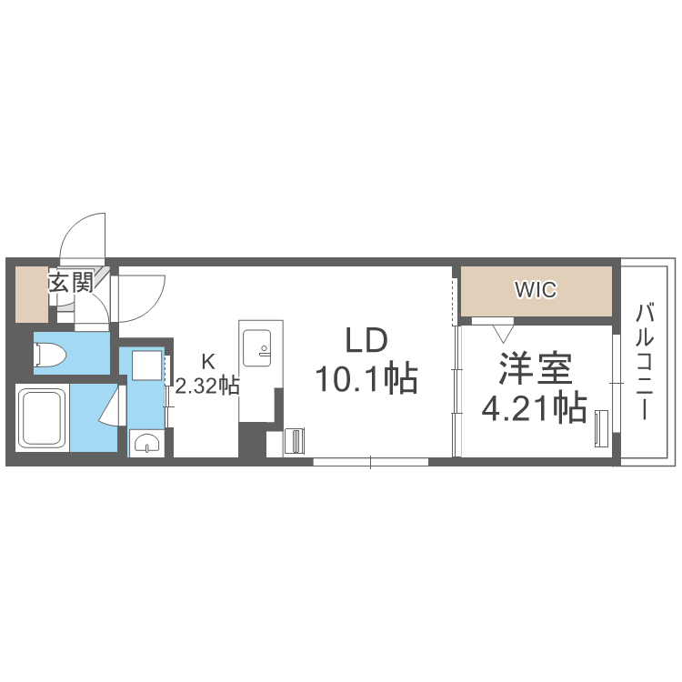 CAVATINA(1LDK/5階)の間取り写真