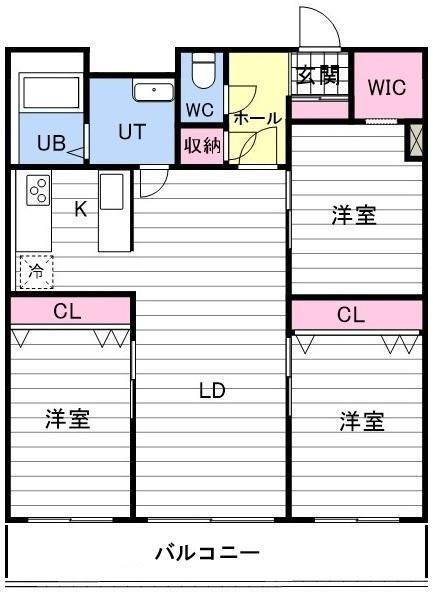 KAIDO YAMANOTE(3LDK/1階)の間取り写真