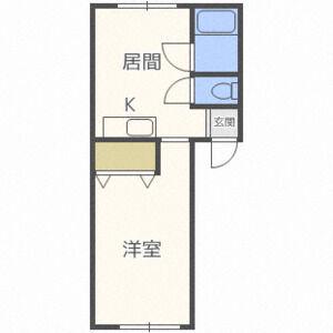 ハイツアトリエ(1DK/3階)の間取り写真