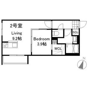 ラグランジュ元町(1LDK/3階)の間取り写真