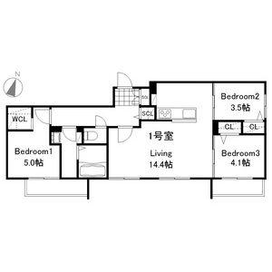 ラグランジュ元町(3LDK/4階)の間取り写真