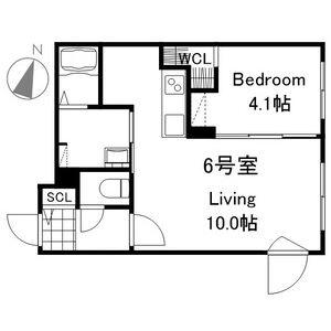 ラグランジュ元町(1LDK/3階)の間取り写真