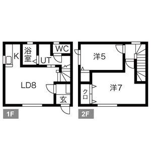 レジデンス39(2LDK/1階)の間取り写真