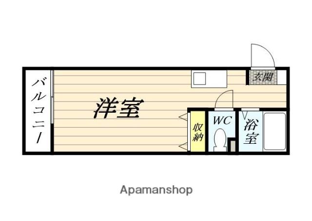 メゾンドムートン(1K/2階)の間取り写真