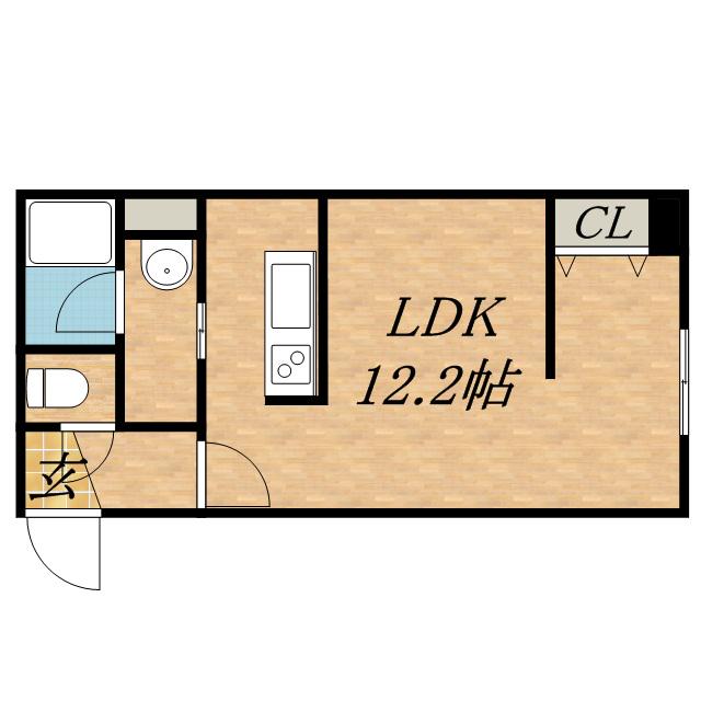 コートS&R(1DK/2階)の間取り写真