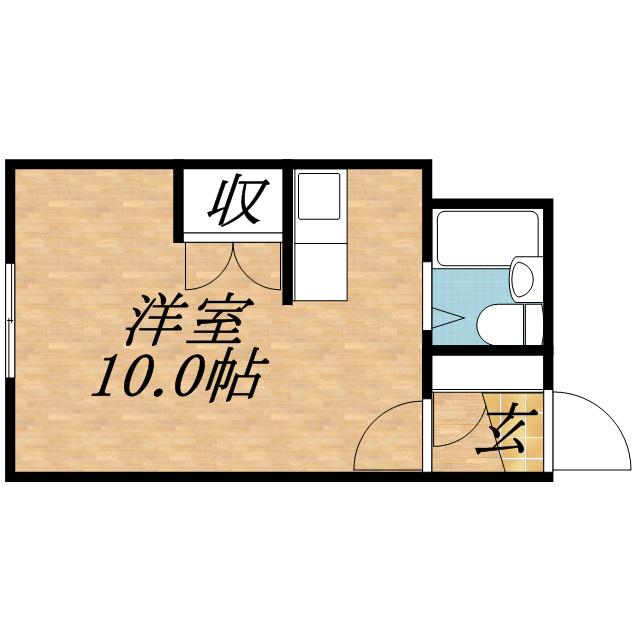 キャスティ86(1K/4階)の間取り写真