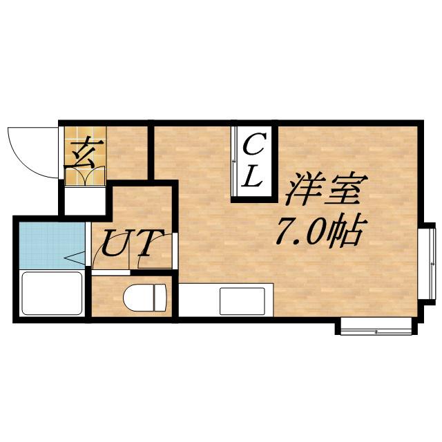 ラミアール札幌(ワンルーム/1階)の間取り写真