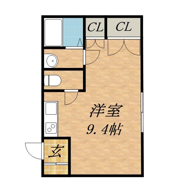 プチハウス(ワンルーム/1階)の間取り写真