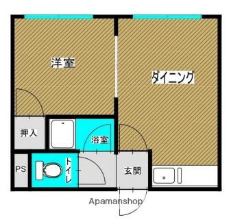 メゾンロベ36(1DK/3階)の間取り写真
