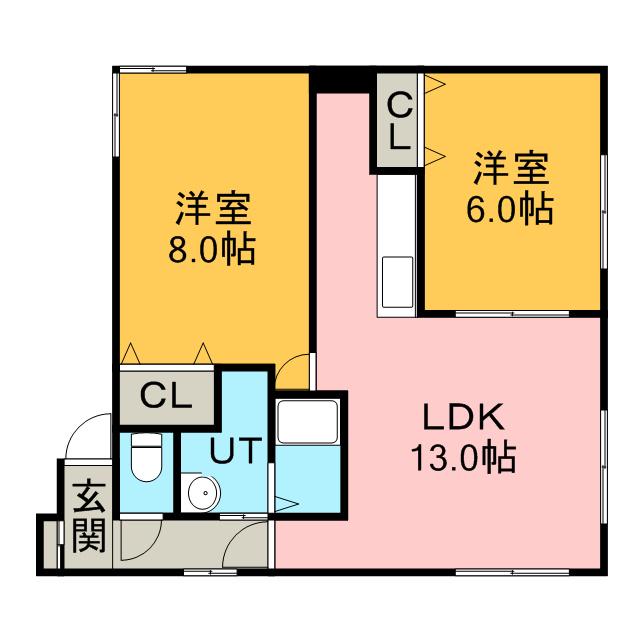  GRANAI (2LDK/2階)の間取り写真
