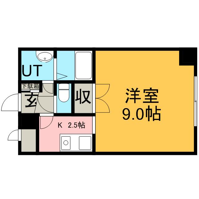 トミイビルNO.18(1K/7階)の間取り写真