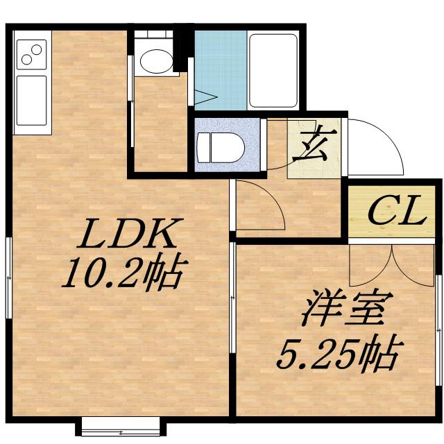 ルミエールN32(1LDK/3階)の間取り写真