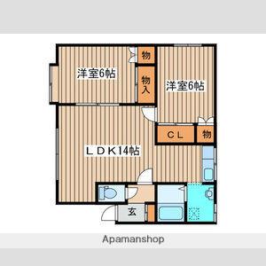 コーポニューリバ-A(2LDK/3階)の間取り写真