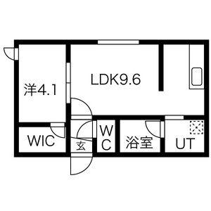 LUMIERE KIKUSUI(1DK/2階)の間取り写真