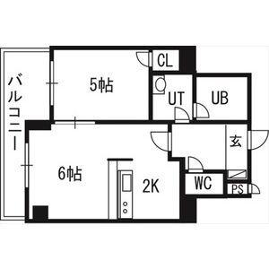 エーデルホフ(1LDK/3階)の間取り写真