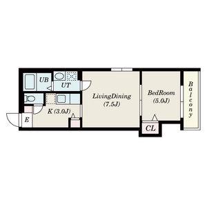 ADVANCE N19(1DK/2階)の間取り写真