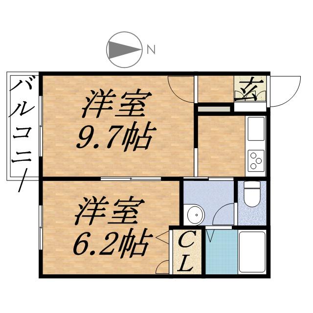 コンフォリア北三条(1LDK/10階)の間取り写真
