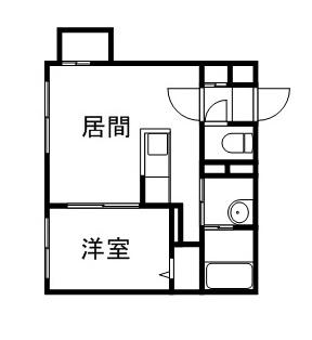 ジェラート(1LDK/4階)の間取り写真