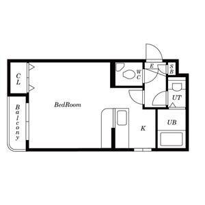 ノースコートN17(1K/3階)の間取り写真