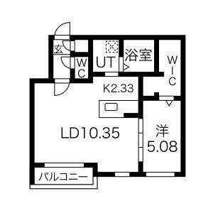 CONFORT2.1(1LDK/4階)の間取り写真