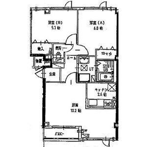 グリーンフィールドⅠ(2LDK/2階)の間取り写真