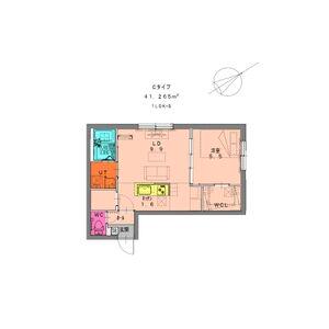 PARTIRE南郷通6丁目(1SLDK/3階)の間取り写真