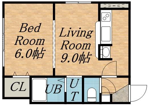 リベラルイン819(1LDK/2階)の間取り写真