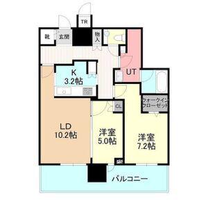 ONE札幌ステーションタワー(2LDK/29階)の間取り写真
