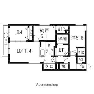 ARDER N11(3LDK/4階)の間取り写真
