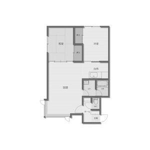 SK71(2LDK/1階)の間取り写真