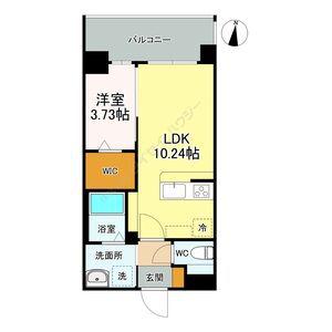 LIBTH桑園(1LDK/5階)の間取り写真