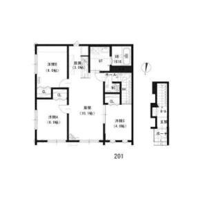 ルミエール・ノール34(3LDK/1階)の間取り写真