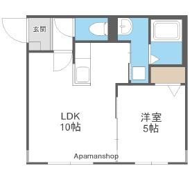 ライズEN17(1LDK/3階)の間取り写真
