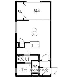 アルファスクエアN2(1LDK/5階)の間取り写真