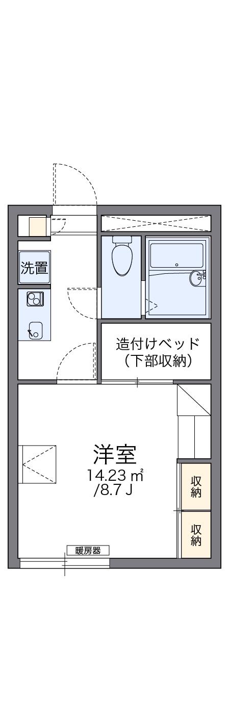 レオパレスルネッタ(1K/2階)の間取り写真