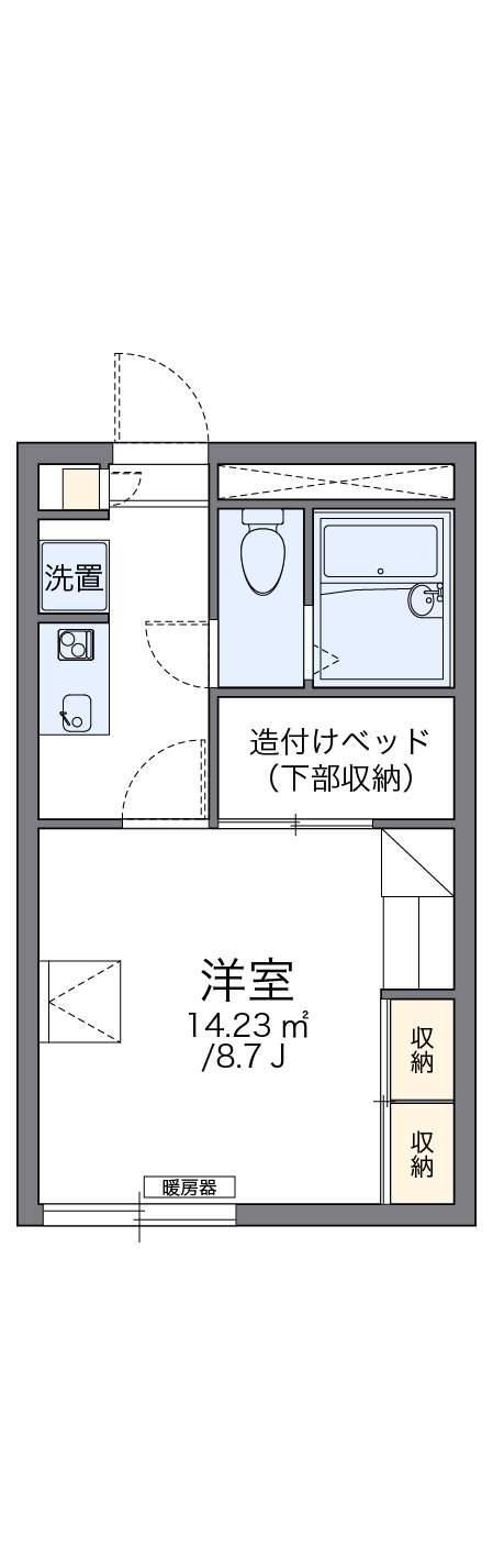 レオパレスルネッタ(1K/2階)の間取り写真
